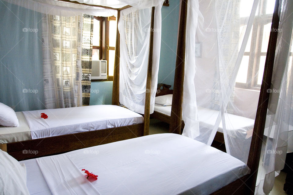 tanzania hotel bed africa by jennifer8929