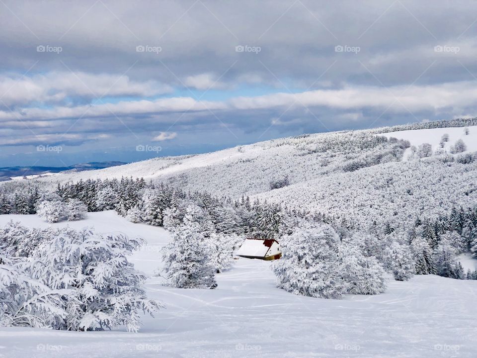 Winter cabin