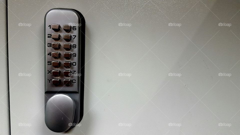 a security door keypad