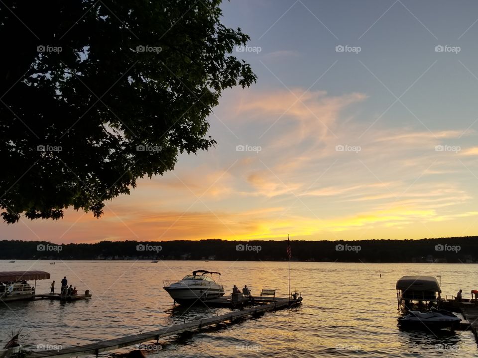 Conesus Lake New York Ring Of Fire