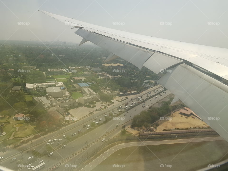 Gurugram Flight Landing