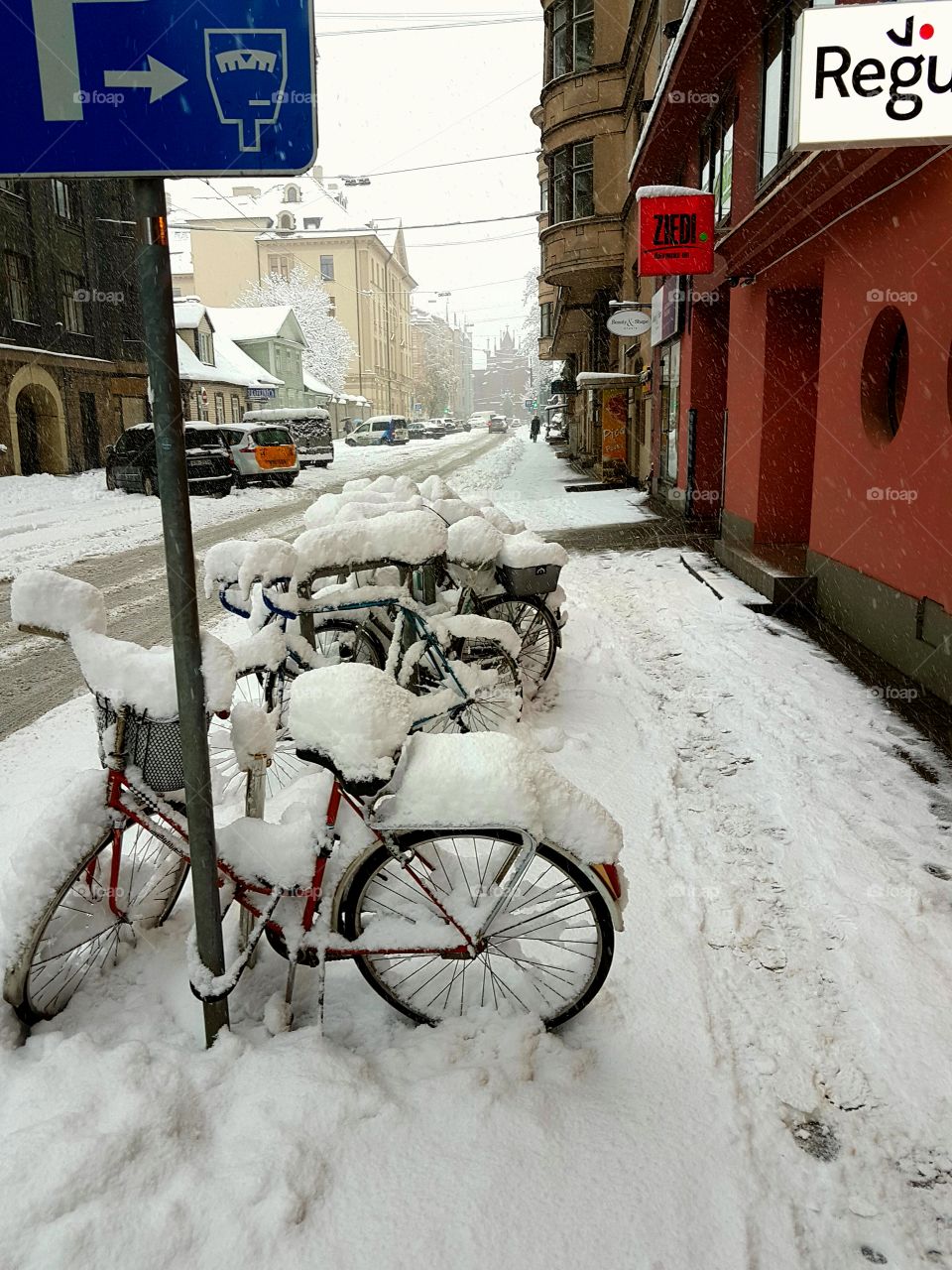 winter bicycle