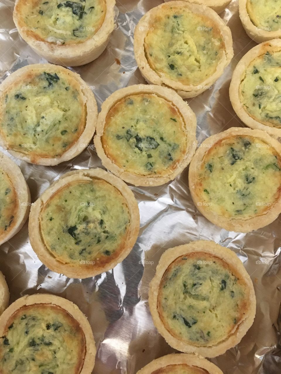 Mini Florentine quiches