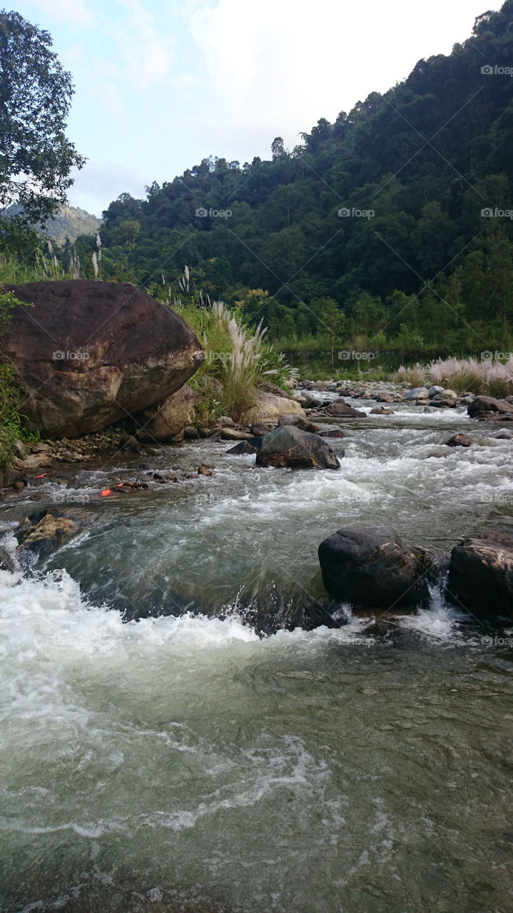 flowing river