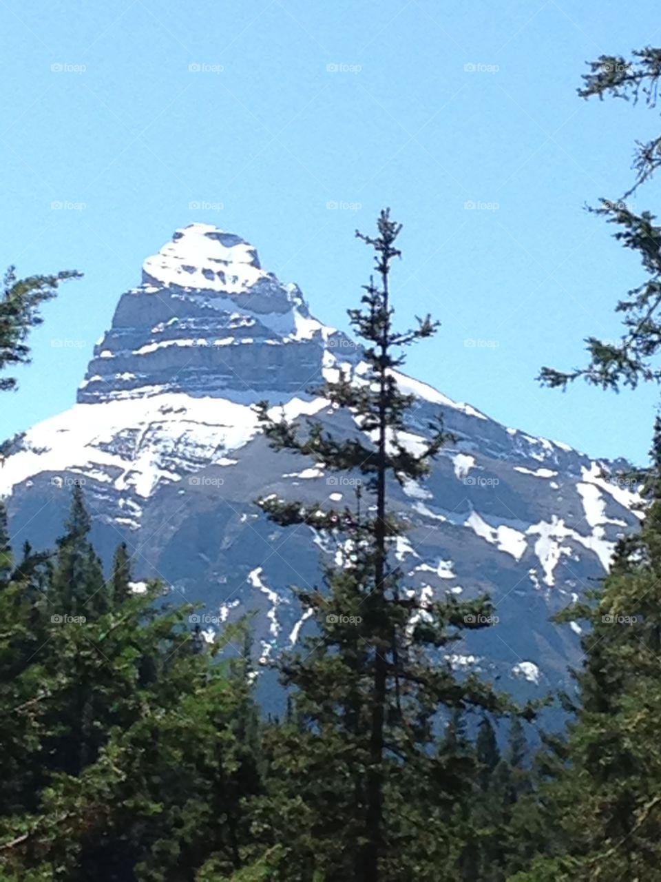 Mountain views at Johnston Canyons