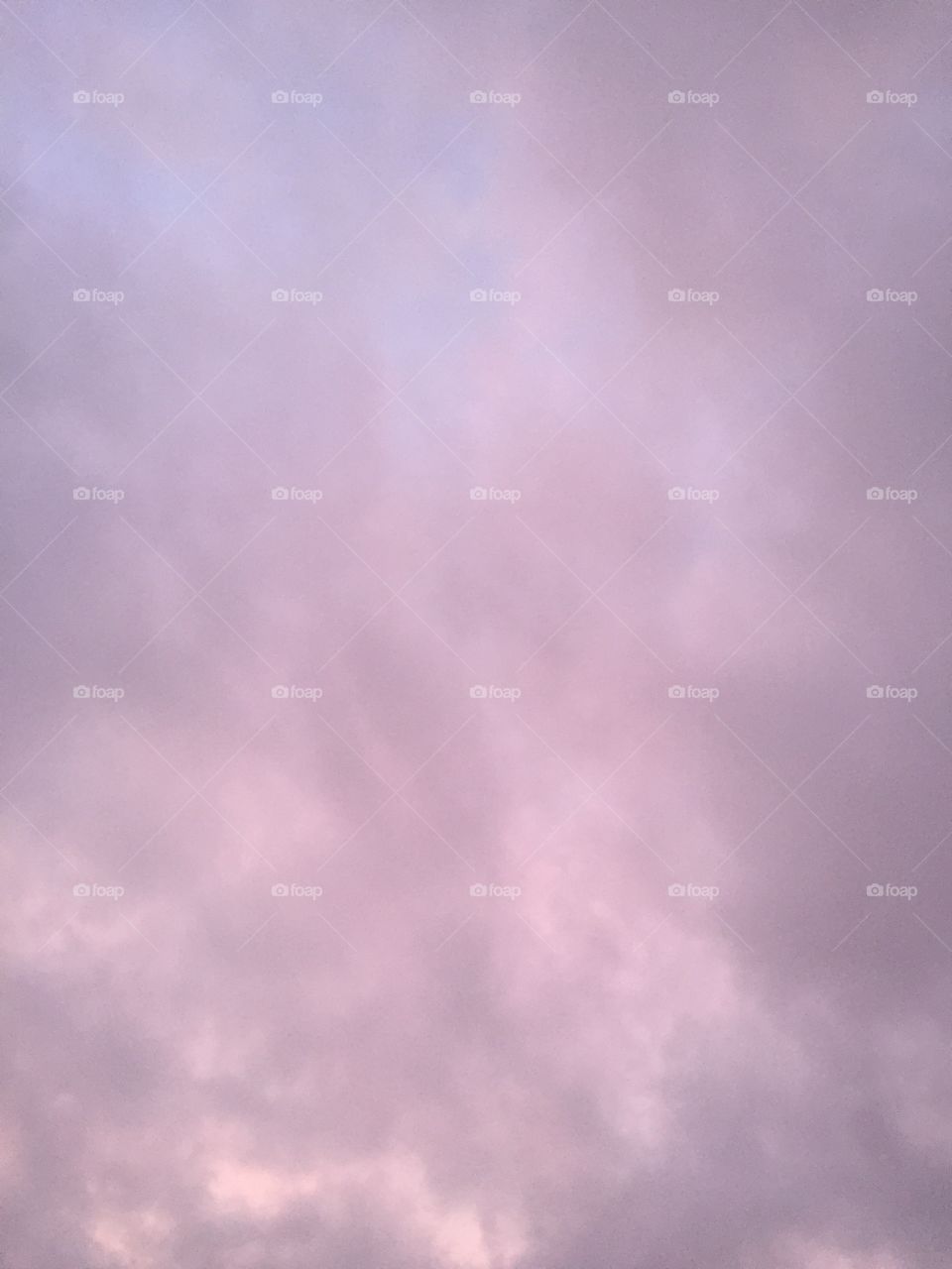Hazy, cloudy purple sky 