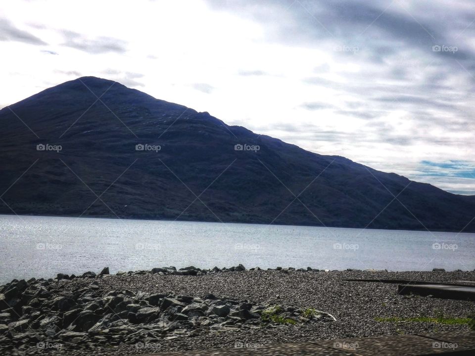 Scottish Mountain across a loch