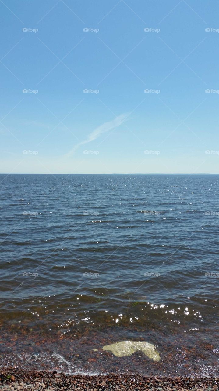 A view of Lake Superior from Duluth Minnesota