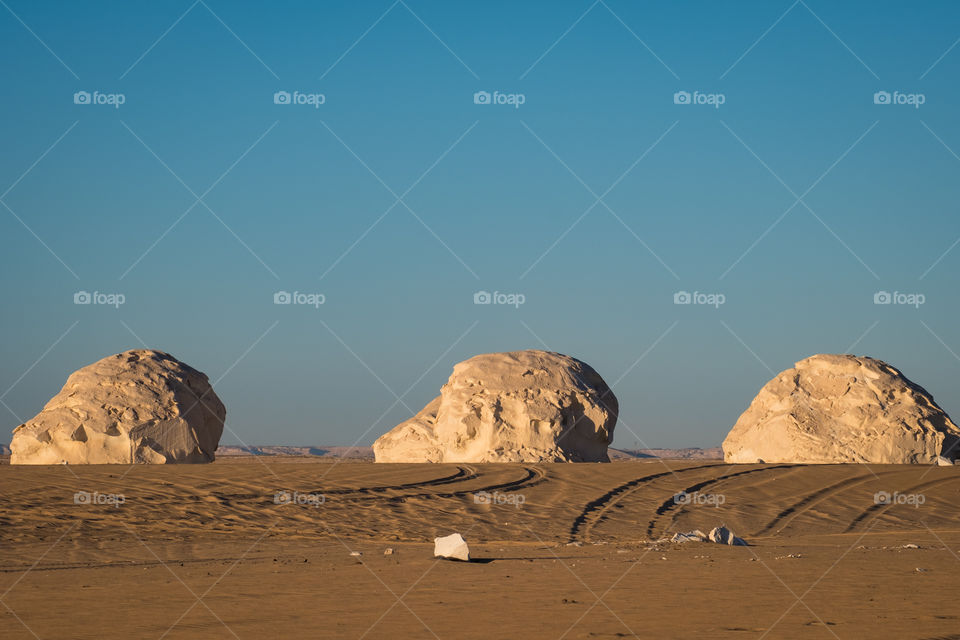 White desert in Egypt