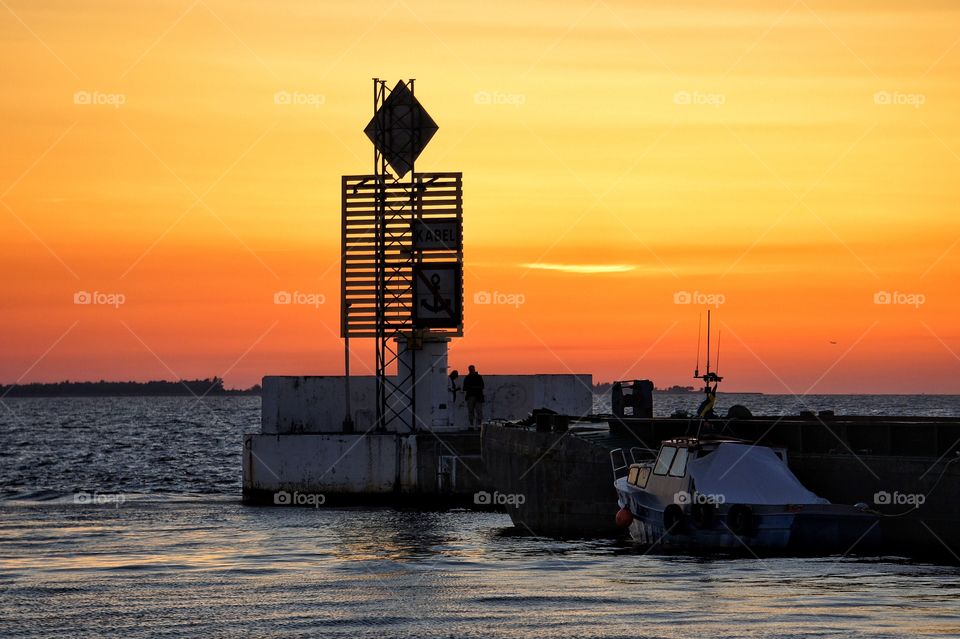 Sunset on the pier