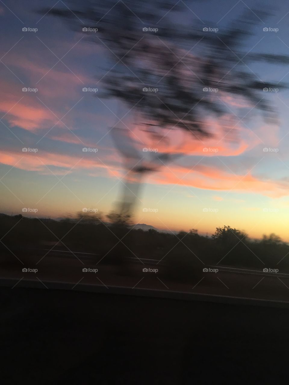 Blurry sunset 