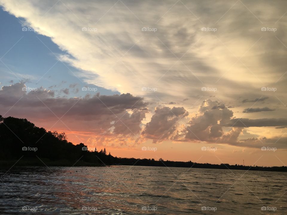 Sunset, Water, Dawn, Beach, No Person