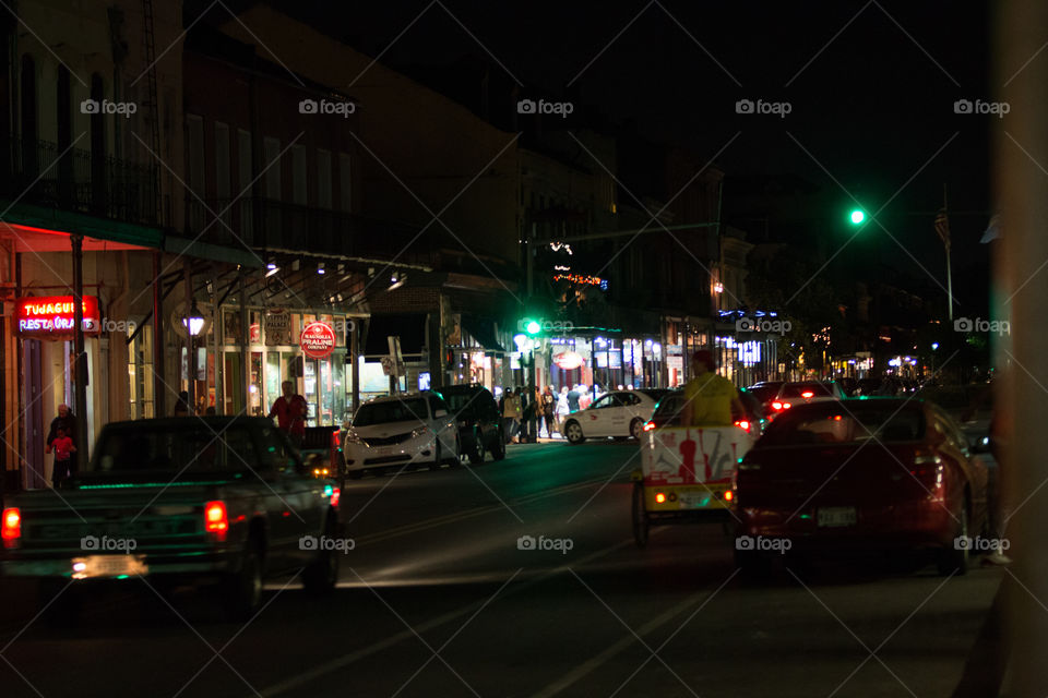 Street road at night