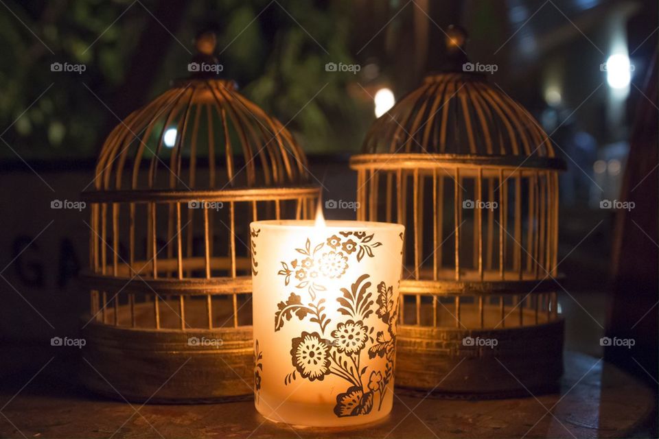 Candle and cages