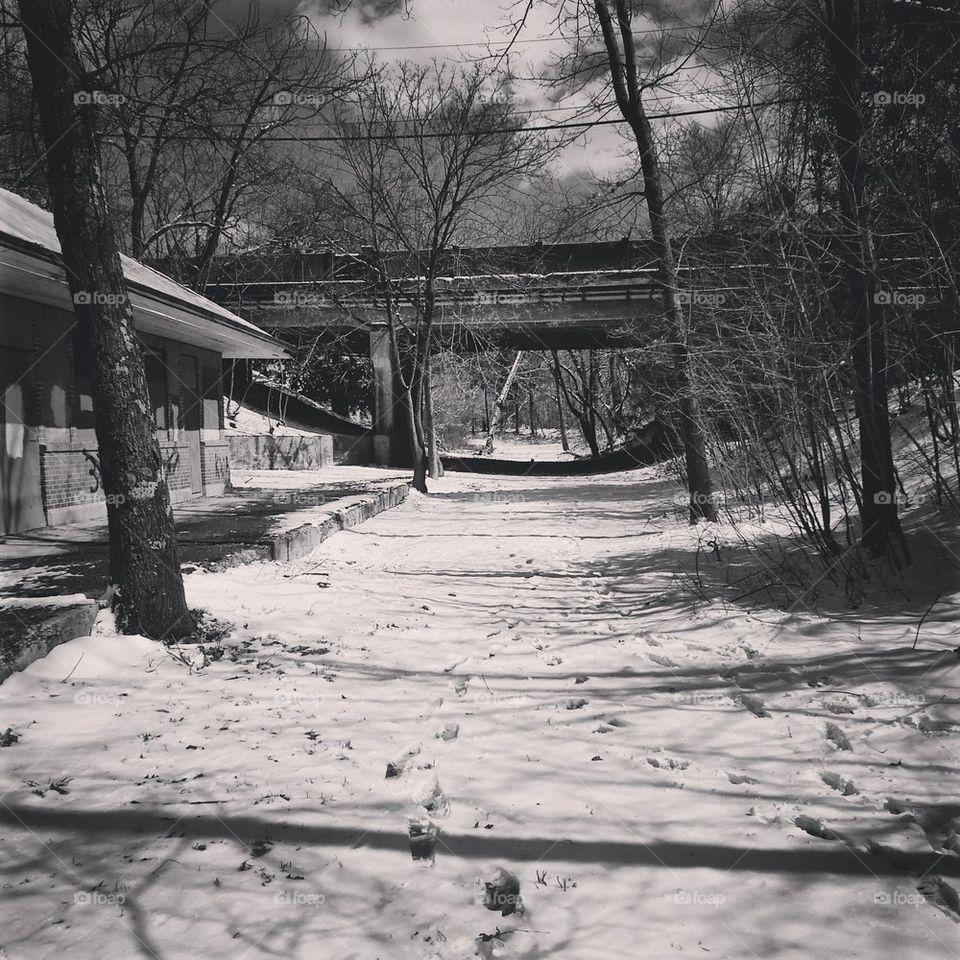 abandoned train station