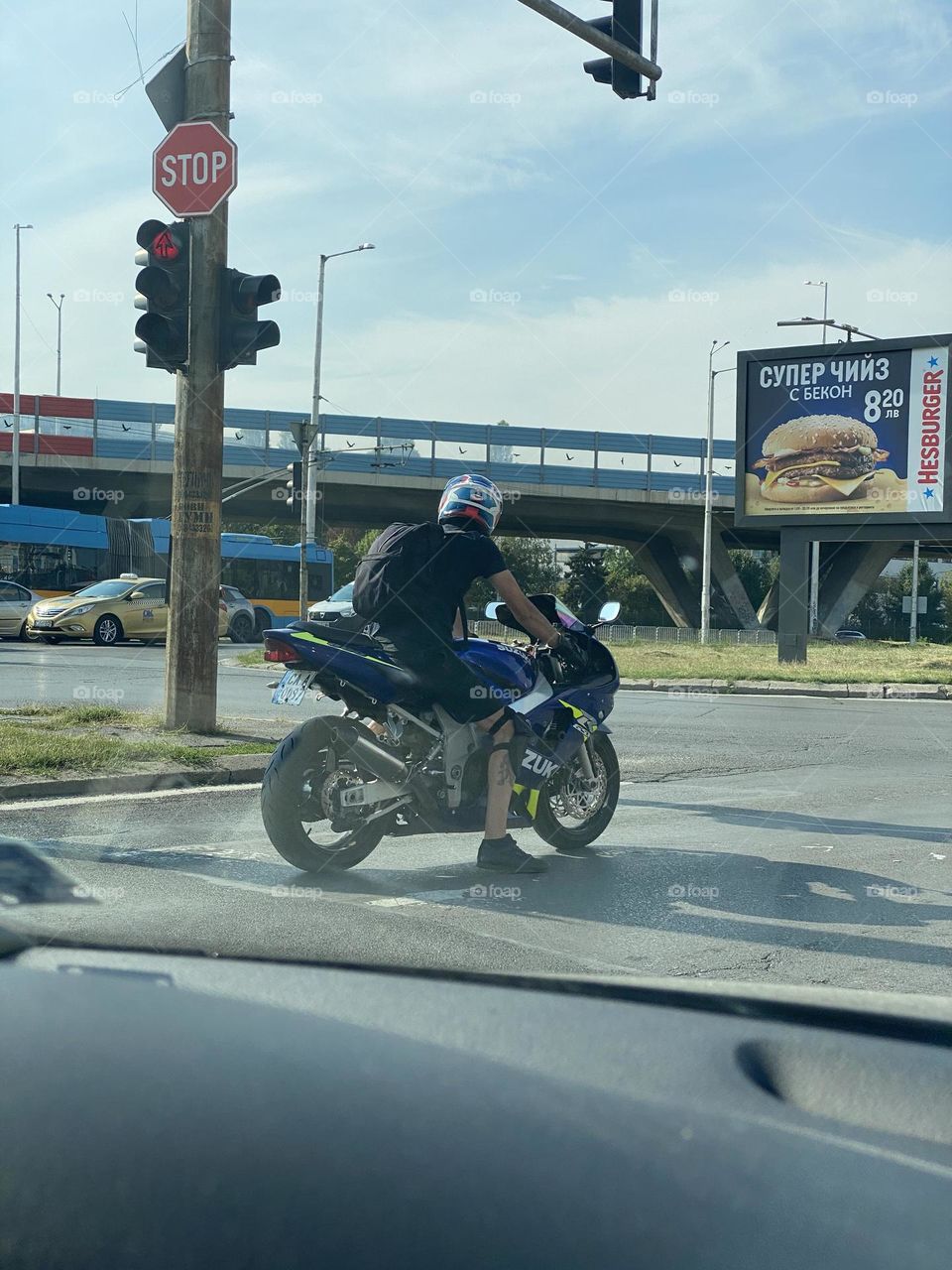 Motorcycle on the way 