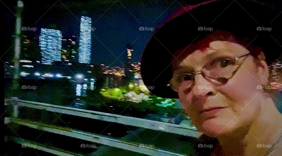 Coming home to “Newtown Creek” in LIC  I am peaking out from around the corner standing on the “Pulaski Bridge” inspecting my surroundings especially the people that have gathered to await the reopening of the bridge. 2022. Hypnotic Productions