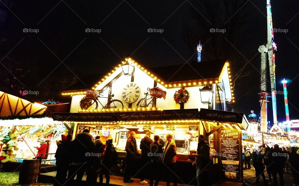 Winter wonderland Christmas stall