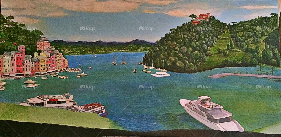 Portofino Italy   Unfinished painting!