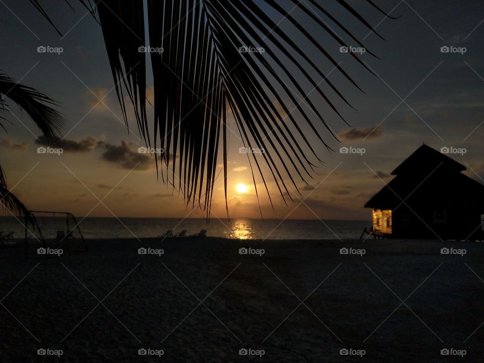 Maldives sunset