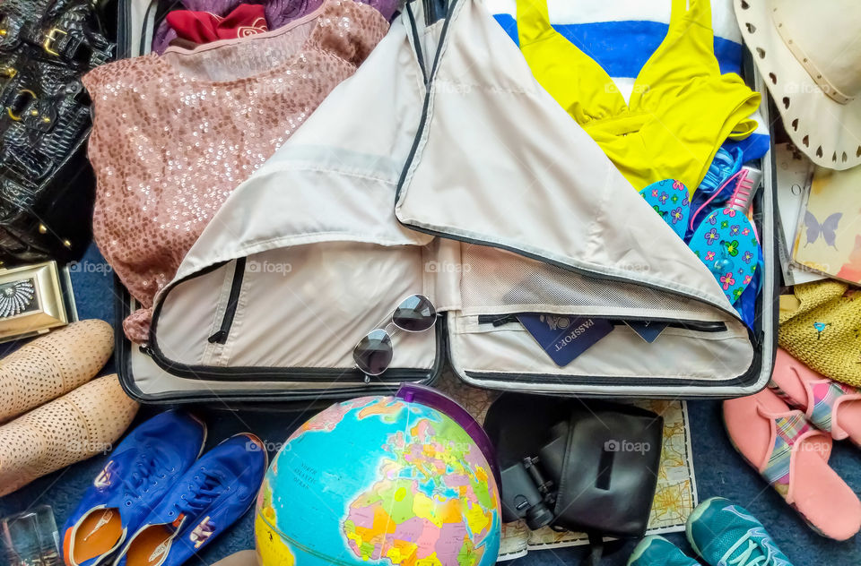 Suitcase for holiday