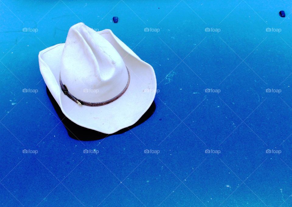 White cowboy hat 