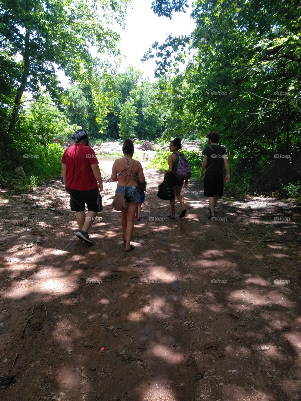 family heading to the cold creek