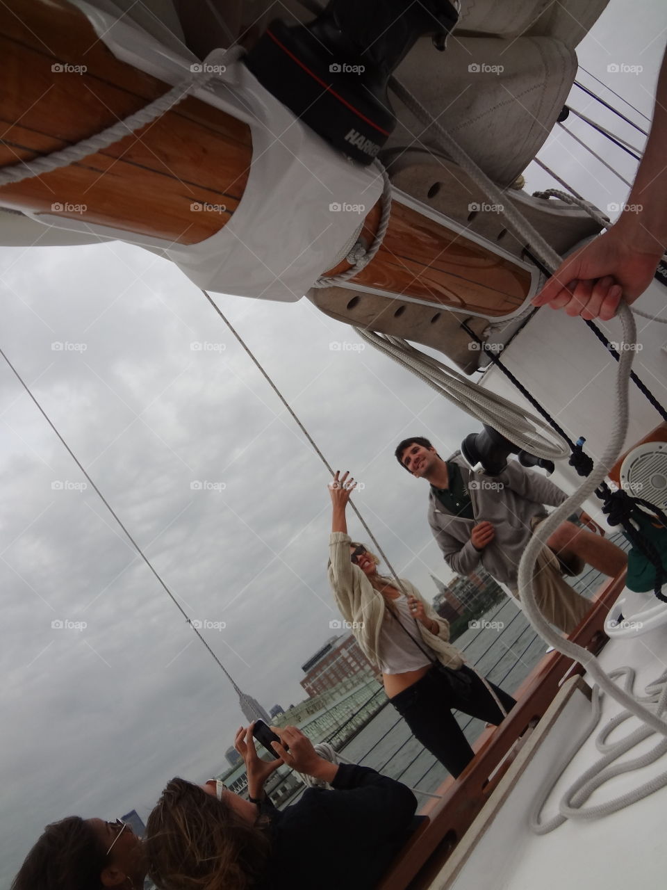 Photograph of sailing. In New York City, Enjoying Sailing and enjoying the view and experience.