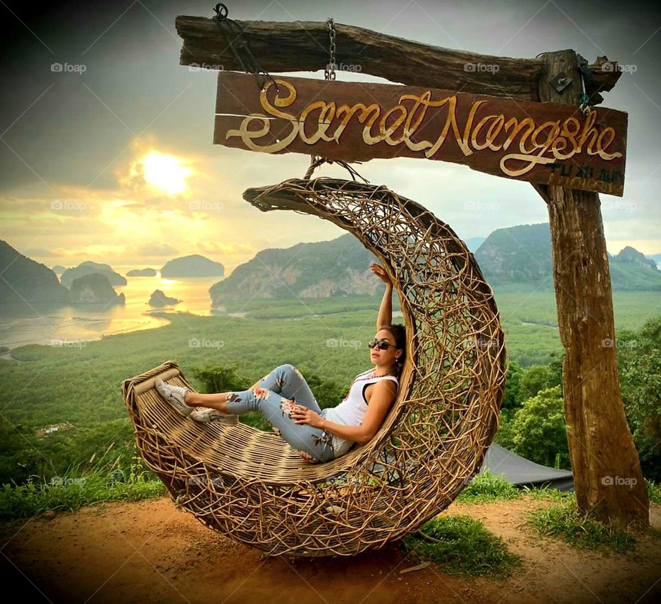 Unseen Thailand. 
Crescent moon #sametnangshee #phangnga #Thailand 
A paradise for a photographer lovers.