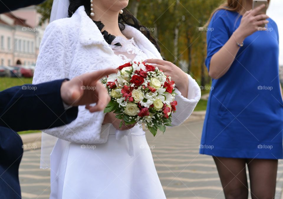 Woman, Outdoors, People, Wedding, Adult