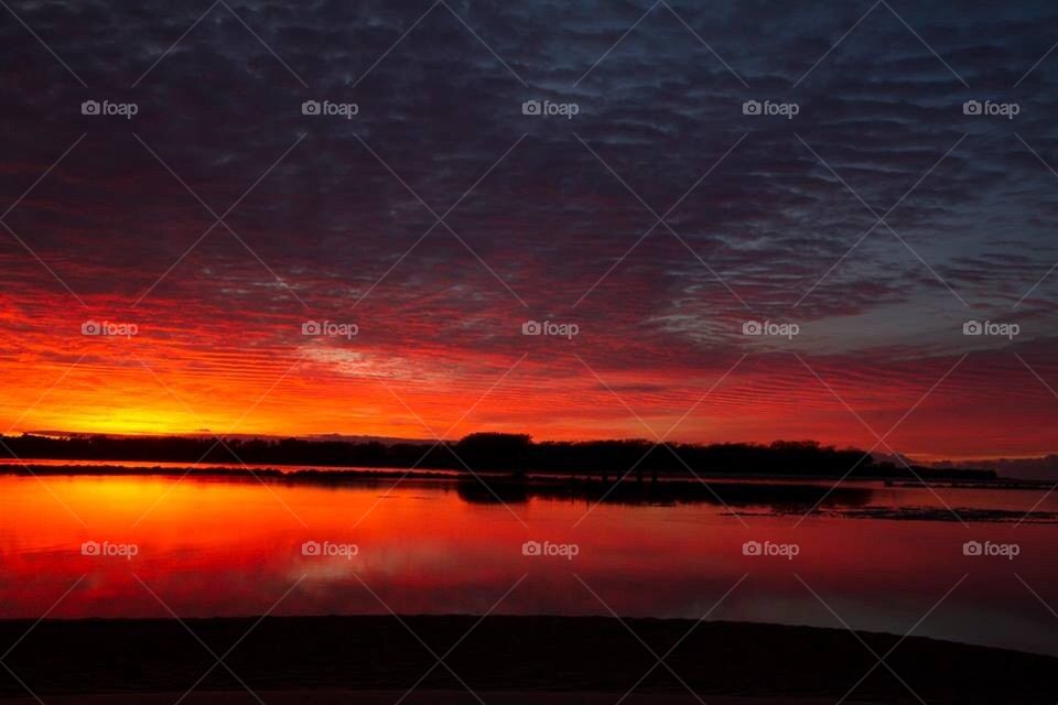 Orange Sunrise Urunga Heads NSW