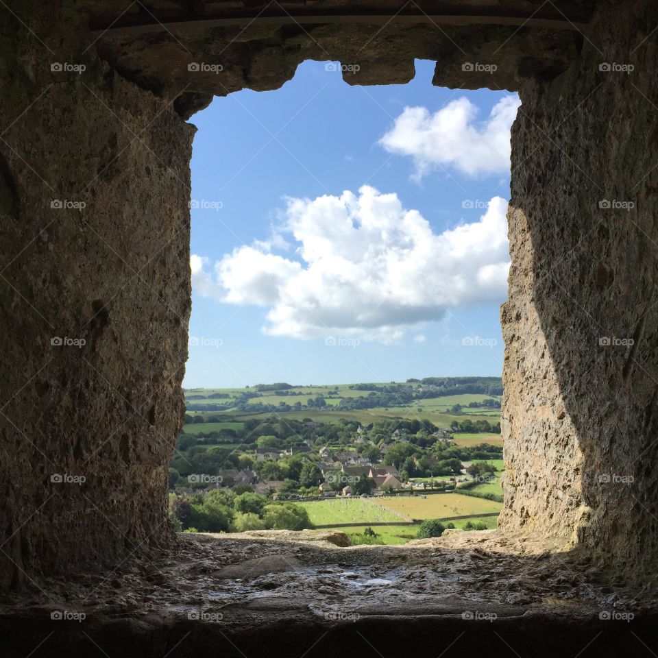 Castle window view