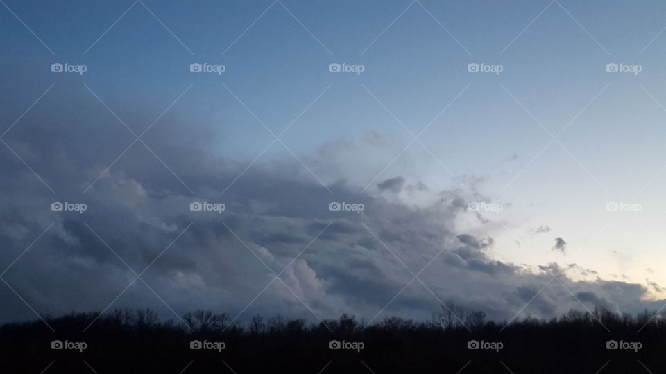 backside of a storm in January