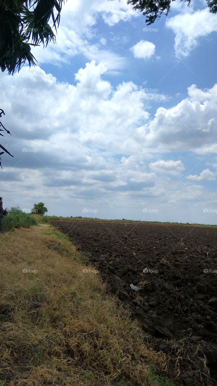 Blue sky with lovely Clouds all bluish