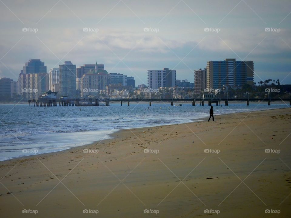 Beach walker Long Beach, CA