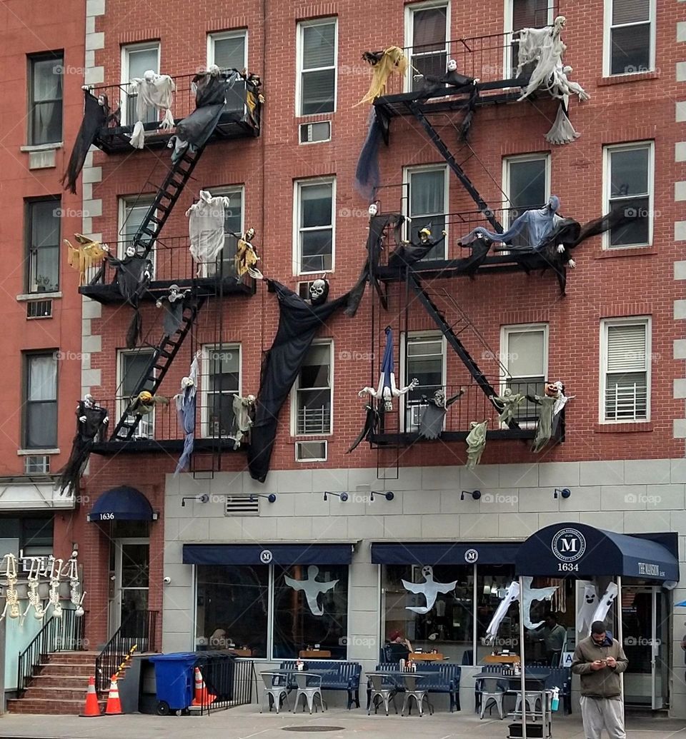 Spooky Diner and Building