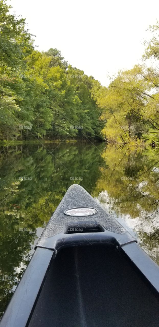 Canoe on the lake
