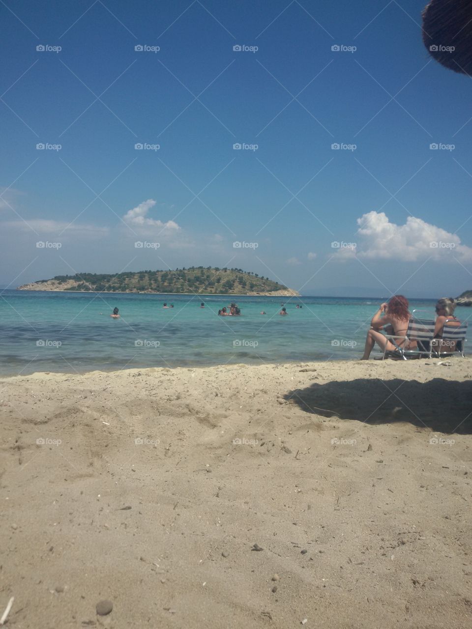 Beach,sand and sea in Greece