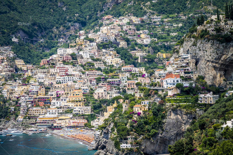 View on Positano Italy