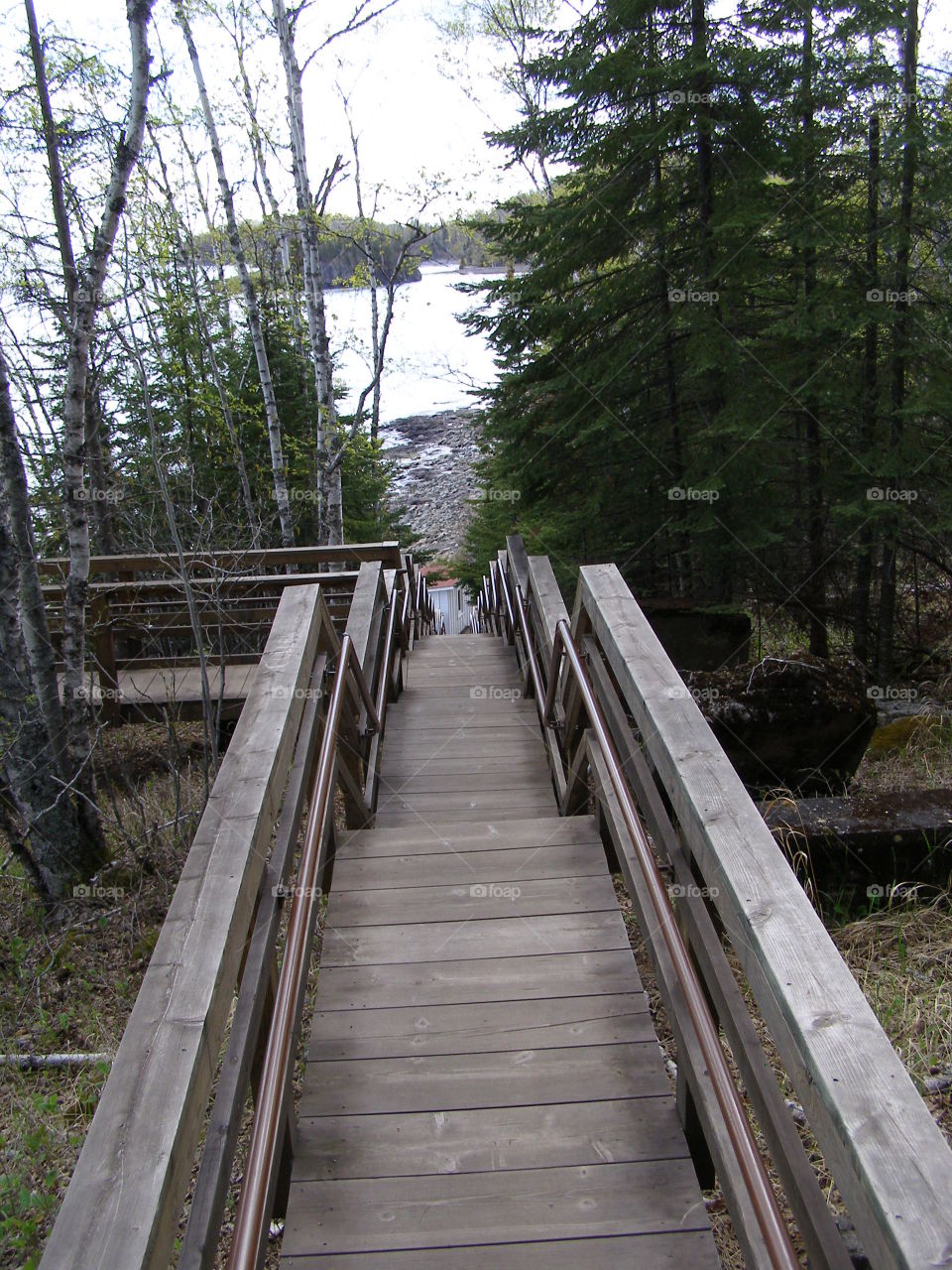 Stairs to the Shore  (Split Rock Lighthouse) #4