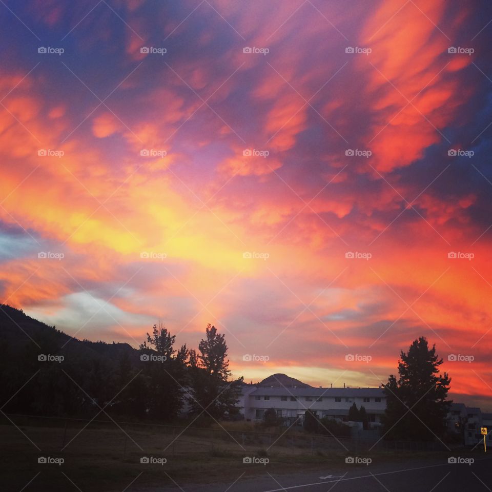 Beautiful Kamloops sunset 