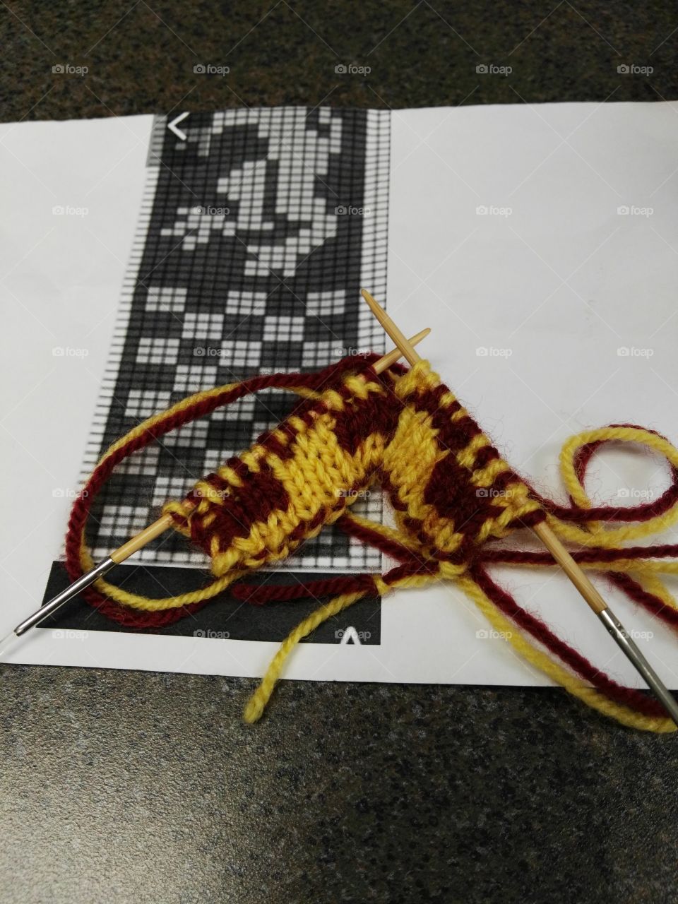 double knit bookmark