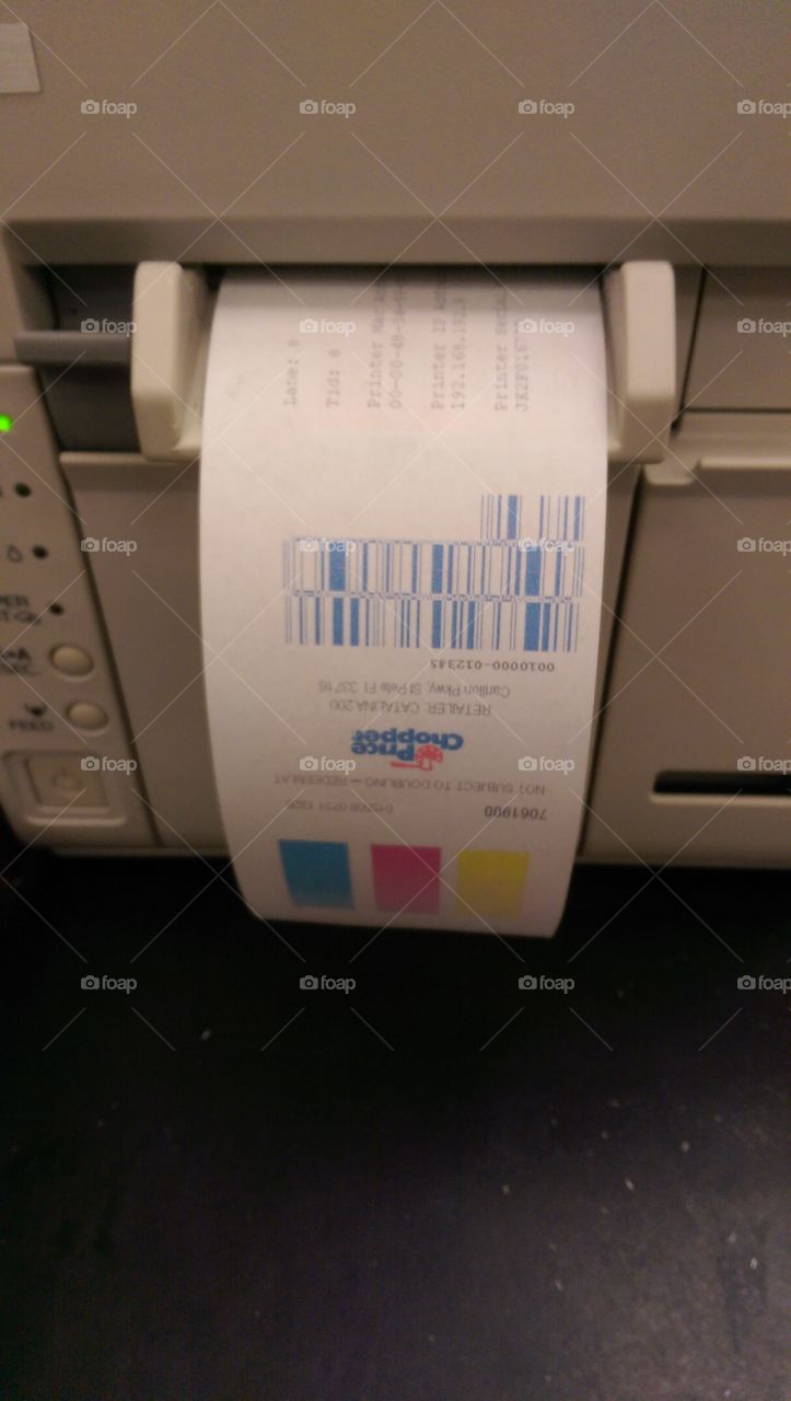Catalina coupon printer