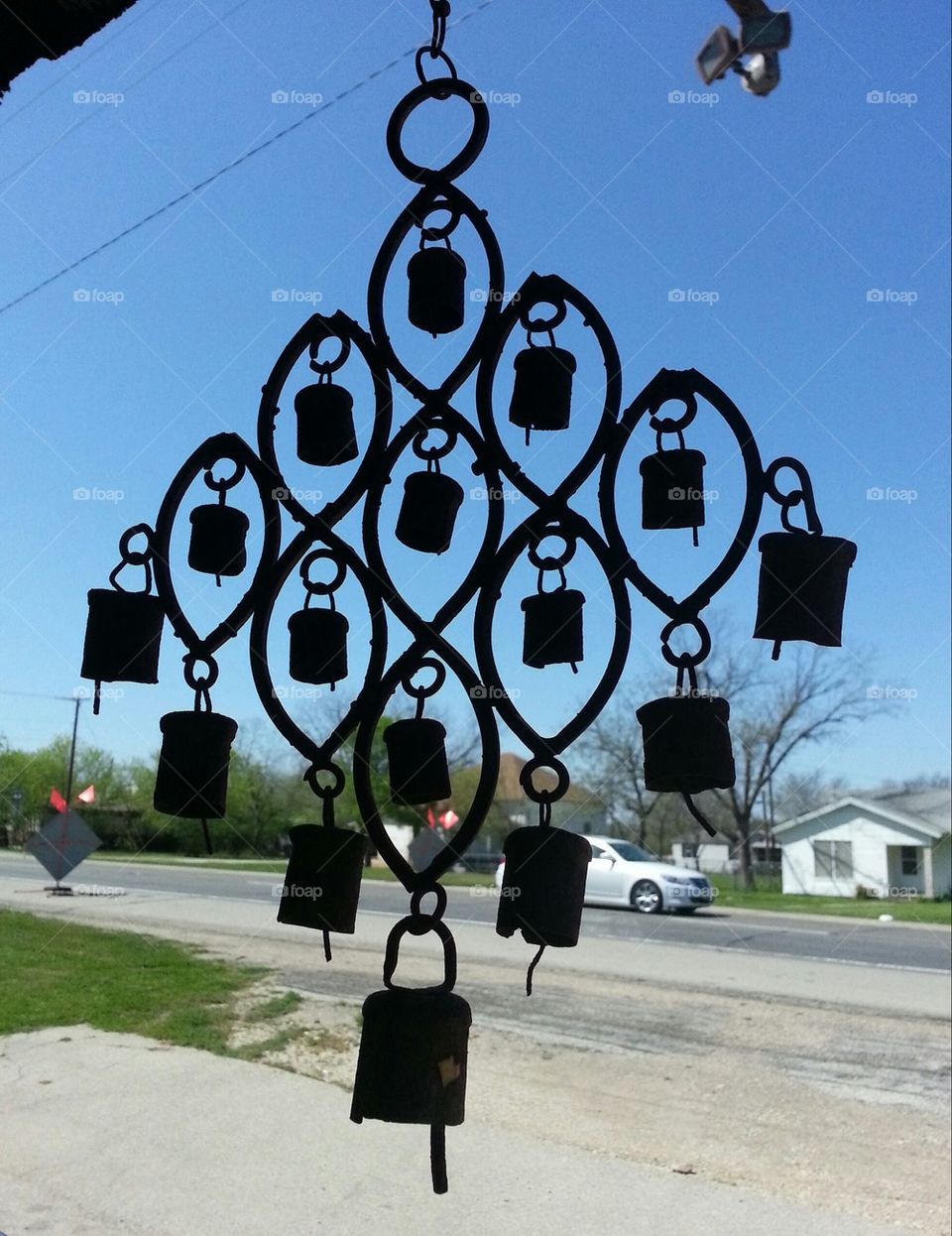 iron windchimes bells