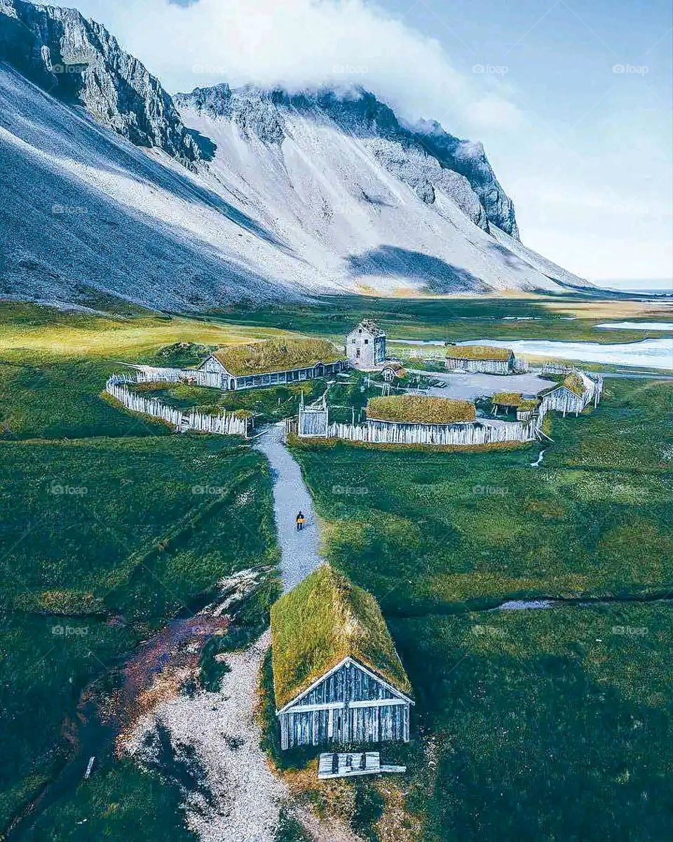 Glory be to God, the magnificent and picturesque view and the natural green trees are a view that is nothing more wonderful than it