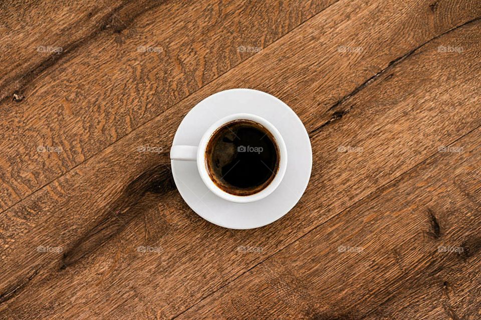 coffee ☕ with wooden background