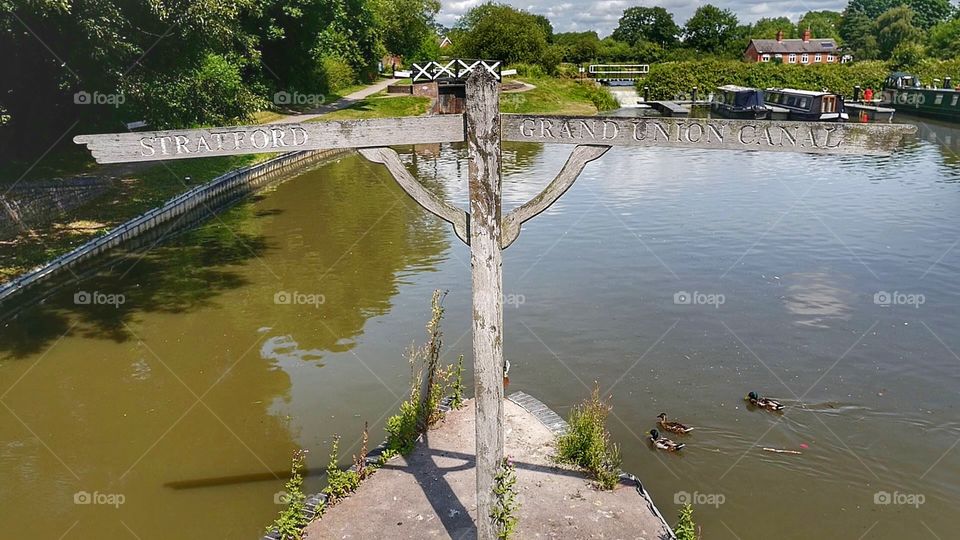 Canal. English canal on a summers day