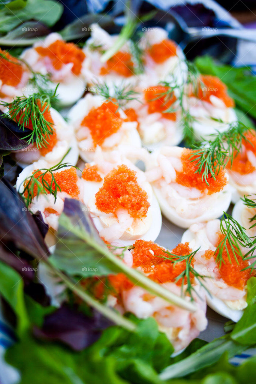 food midsummer eggs prawn by botvidsson