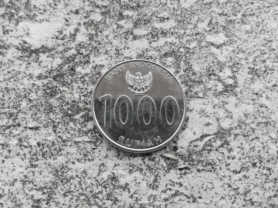 Money - coin IDR 1000 - Indonesia currency