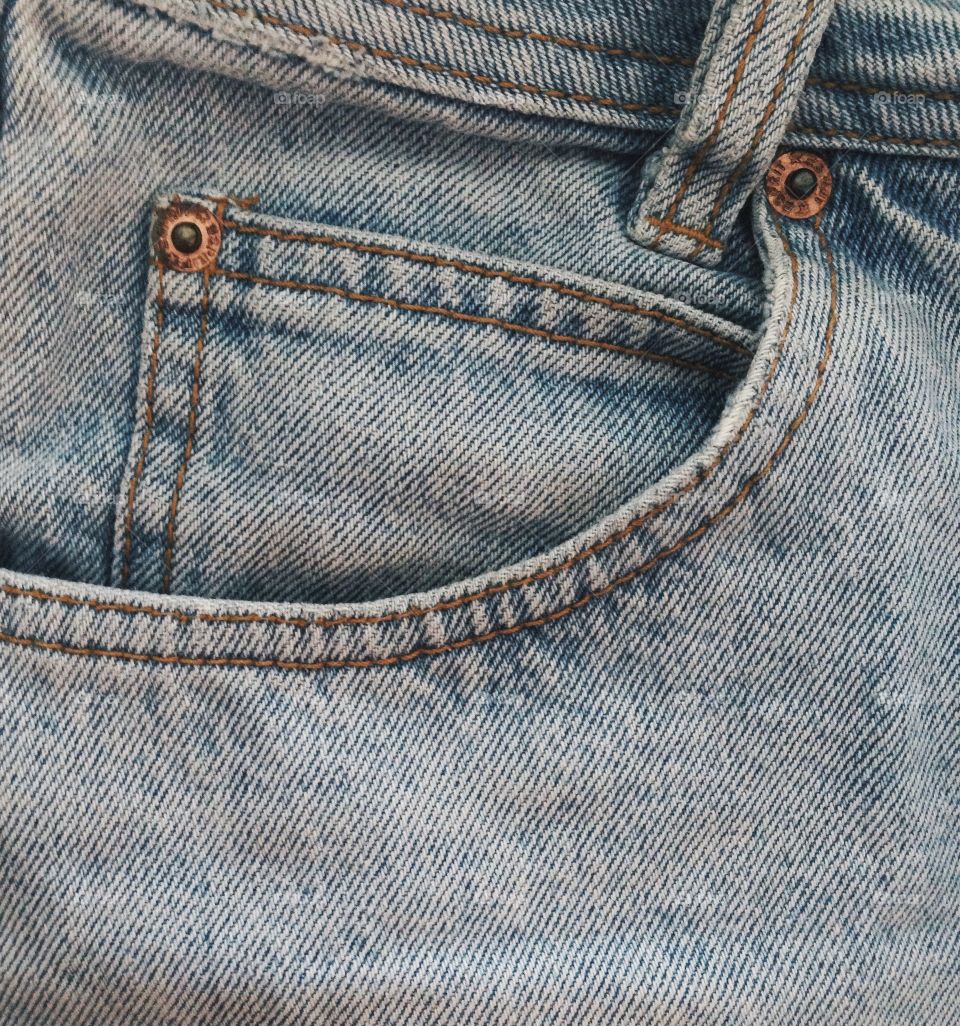 Close-up of a jeans